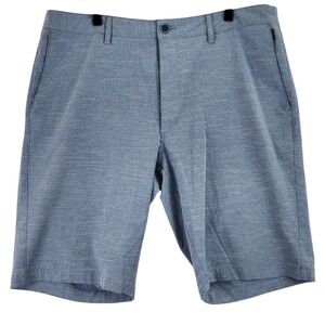 7Diamonds Performance Golf Hybrid Stretch Shorts Mens 36 Blue gray Heathered